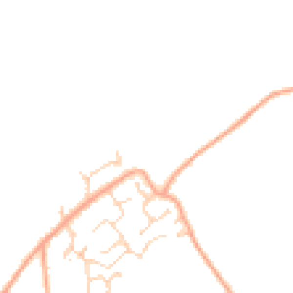 Daytime road noise heatmap for CT18 7AW