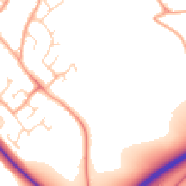 Daytime road noise heatmap for CT18 7BZ
