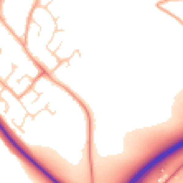 Daytime road noise heatmap for CT18 7DA