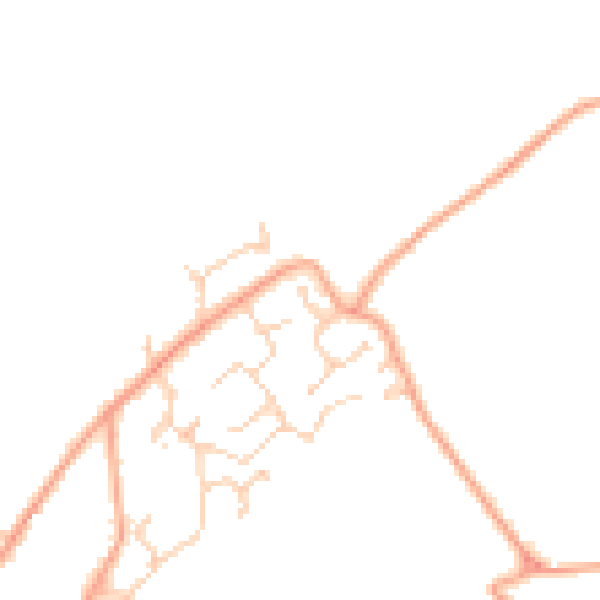 Daytime road noise heatmap for CT18 7ED
