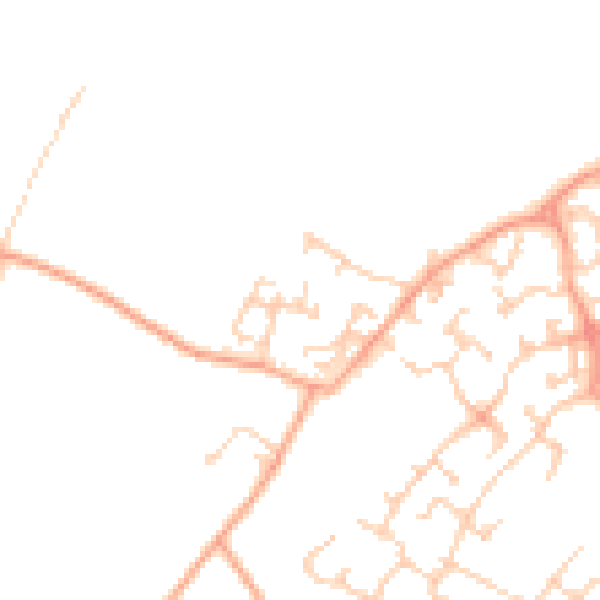 Daytime road noise heatmap for CT18 7EF
