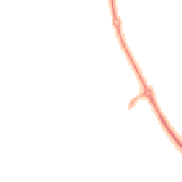 Night-time road noise heatmap for CT18 7PL