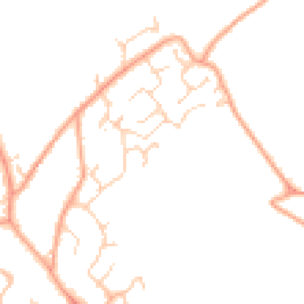 Daytime road noise heatmap for CT18 7PX
