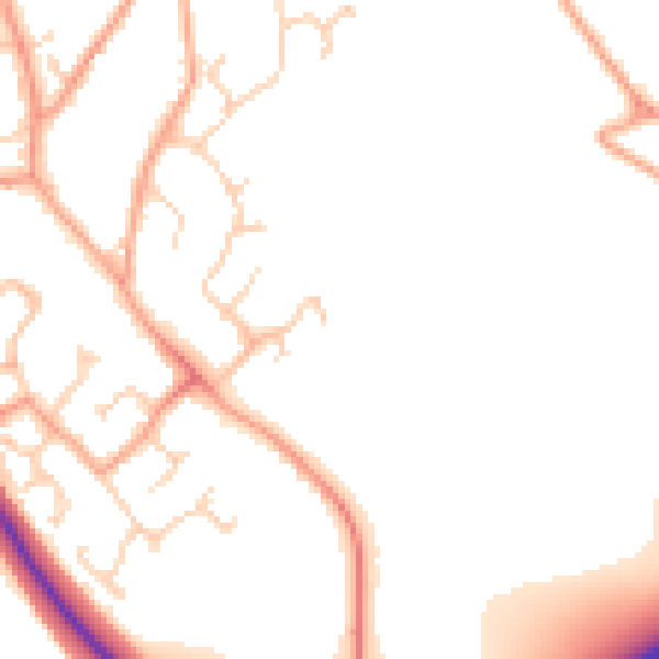 Daytime road noise heatmap for CT18 7QA