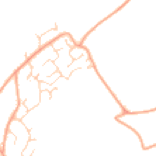 Daytime road noise heatmap for CT18 7RL