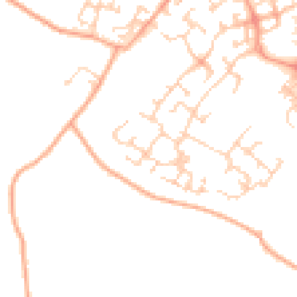 Daytime road noise heatmap for CT18 7SB