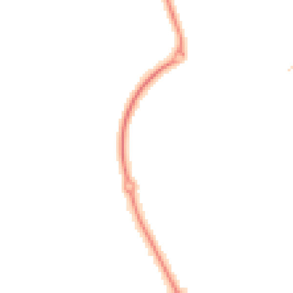 Night-time road noise heatmap for CT18 7TL