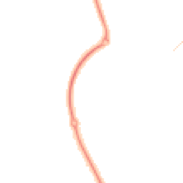 Night-time road noise heatmap for CT18 7TX