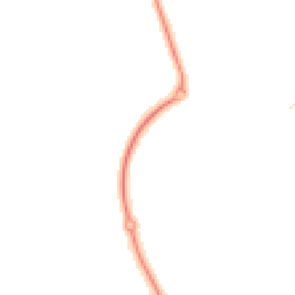 Night-time road noise heatmap for CT18 7TY