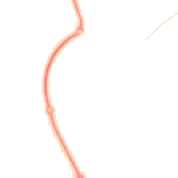 Night-time road noise heatmap for CT18 7UD