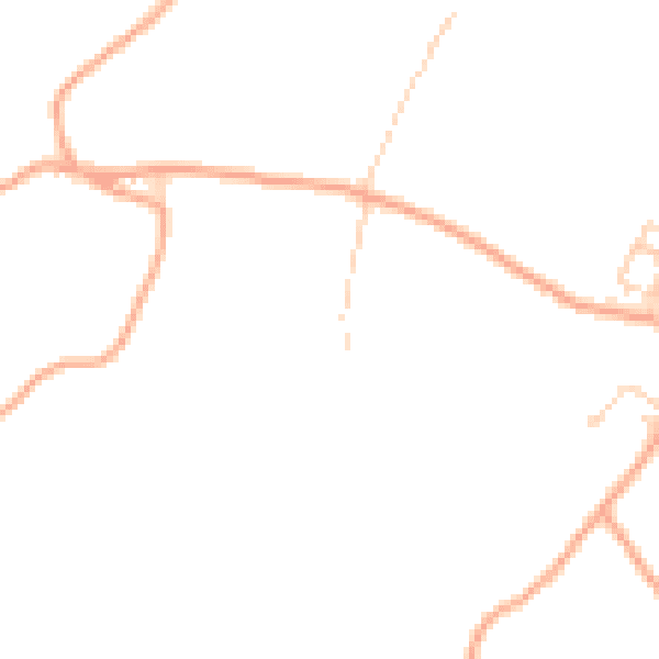 Daytime road noise heatmap for CT18 8AA