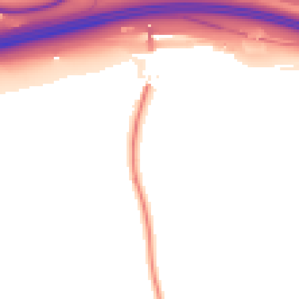 Daytime road noise heatmap for CT18 8BH