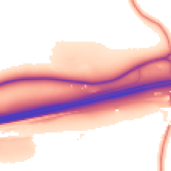 Daytime road noise heatmap for CT18 8BN
