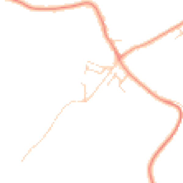 Daytime road noise heatmap for CT18 8BX
