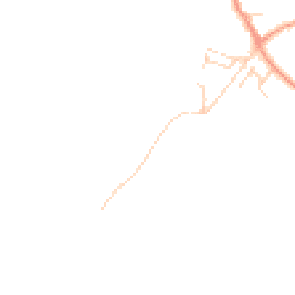 Daytime road noise heatmap for CT18 8BZ