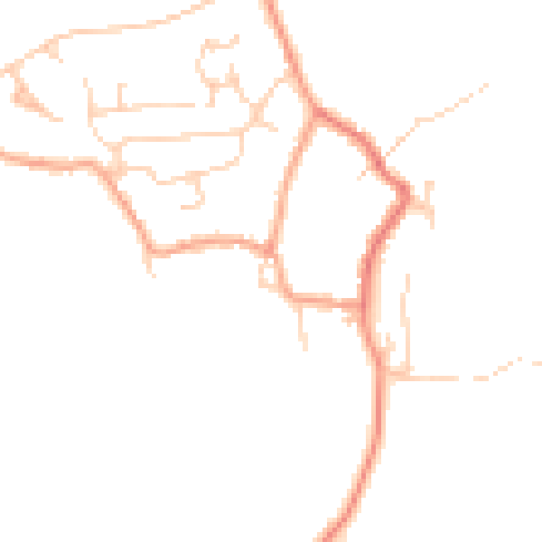 Daytime road noise heatmap for CT18 8EH