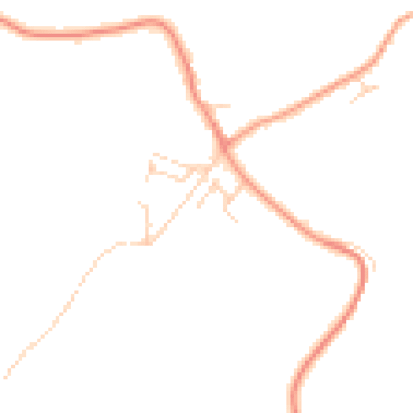 Daytime road noise heatmap for CT18 8NX