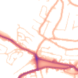 Daytime road noise heatmap for CT21 4AS