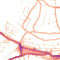 Daytime road noise heatmap for CT21 4AU