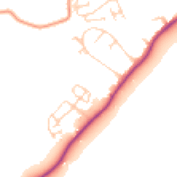 Daytime road noise heatmap for CT21 4AZ