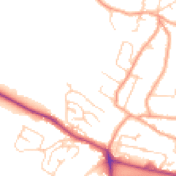 Daytime road noise heatmap for CT21 4BB