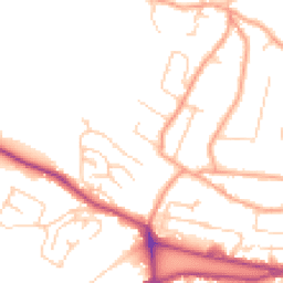 Daytime road noise heatmap for CT21 4BD