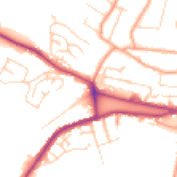 Daytime road noise heatmap for CT21 4DD