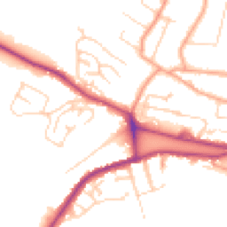 Daytime road noise heatmap for CT21 4DE