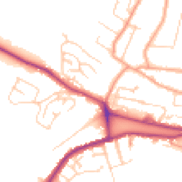 Daytime road noise heatmap for CT21 4DF