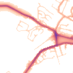 Daytime road noise heatmap for CT21 4DJ