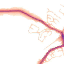 Daytime road noise heatmap for CT21 4DQ