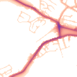 Daytime road noise heatmap for CT21 4DZ