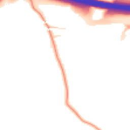 Daytime road noise heatmap for CT21 4HG