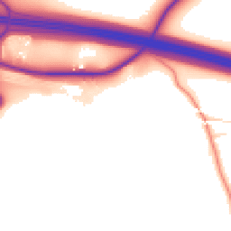 Daytime road noise heatmap for CT21 4HN