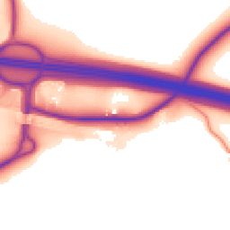 Daytime road noise heatmap for CT21 4HP