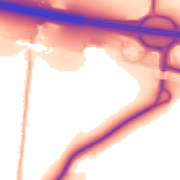 Daytime road noise heatmap for CT21 4HU