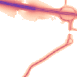 Night-time road noise heatmap for CT21 4HU