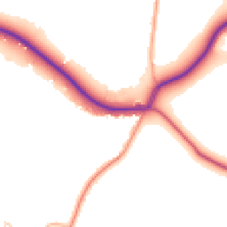 Daytime road noise heatmap for CT21 4JB