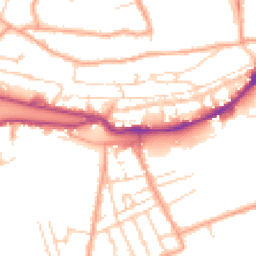 Daytime road noise heatmap for CT21 5BN