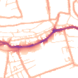 Daytime road noise heatmap for CT21 5LD