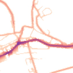 Daytime road noise heatmap for CT21 5LU