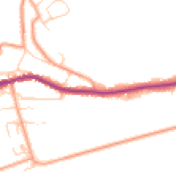 Daytime road noise heatmap for CT21 5PZ