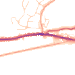 Daytime road noise heatmap for CT21 5RD