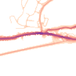 Daytime road noise heatmap for CT21 5RE