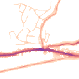 Daytime road noise heatmap for CT21 5SZ