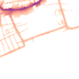 Daytime road noise heatmap for CT21 6AW