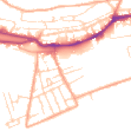 Daytime road noise heatmap for CT21 6BB