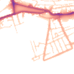Daytime road noise heatmap for CT21 6HR