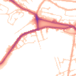 Daytime road noise heatmap for CT21 6JS