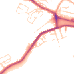 Daytime road noise heatmap for CT21 6LN